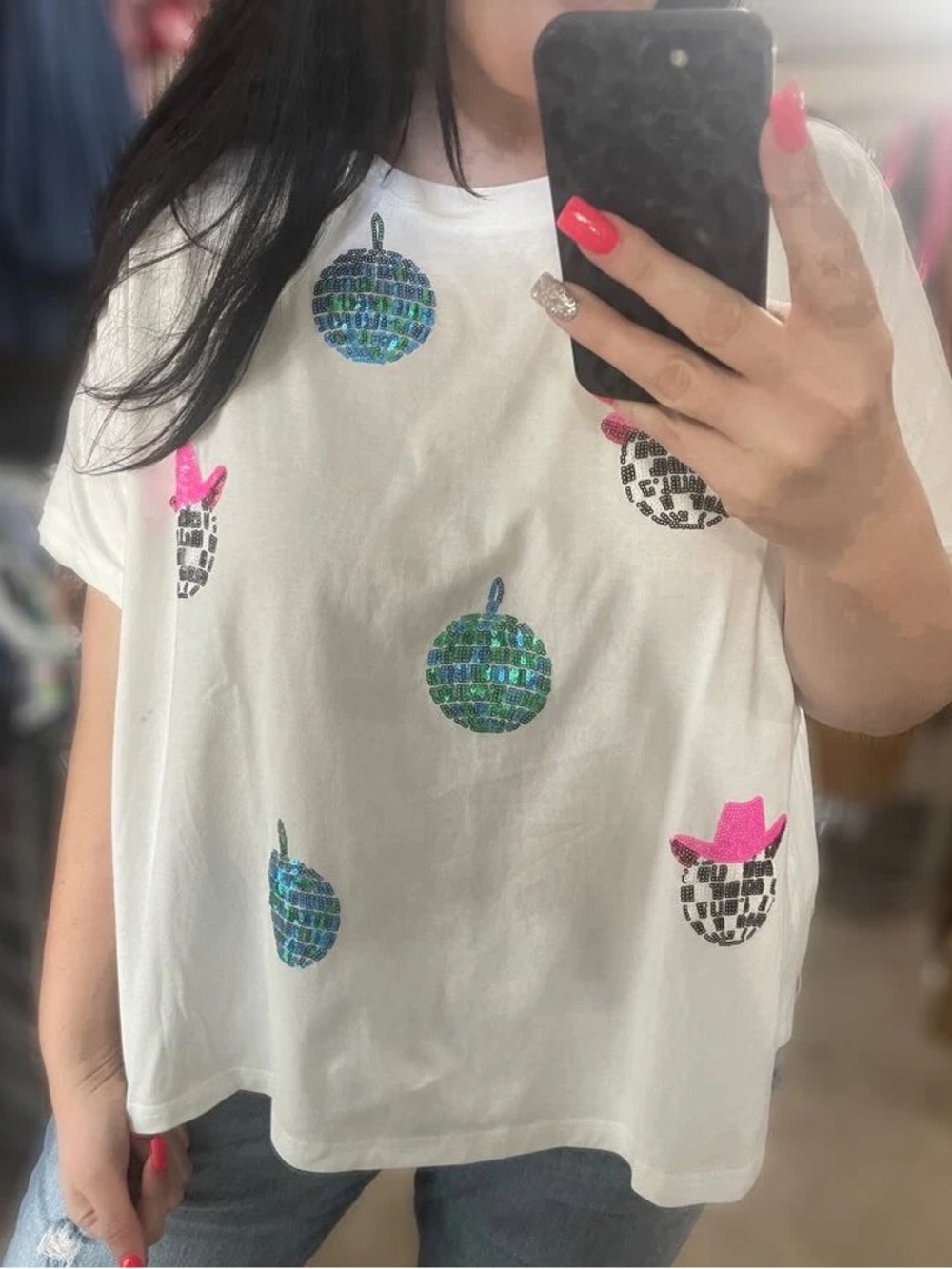 NWT Gentle Fawn Sparkle Queen Disco Cowboy Shirt Small